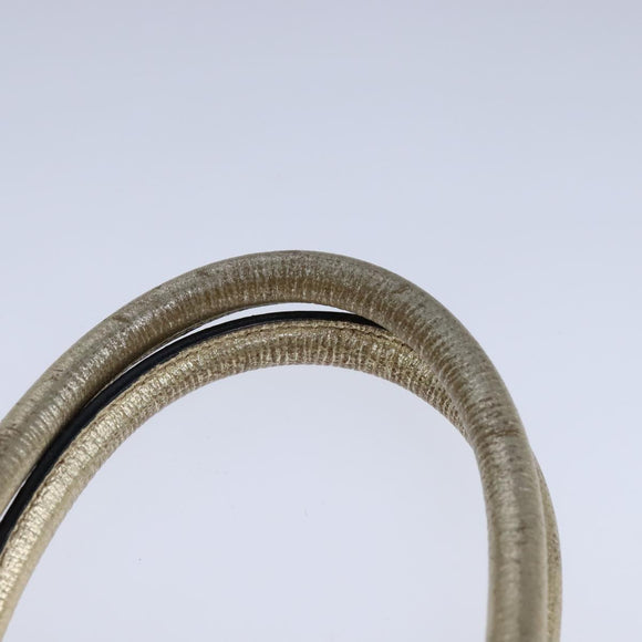 Salvatore Ferragamo Hand Bag Leather 2way Gold Auth 102010