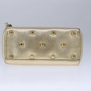 Salvatore Ferragamo Hand Bag Leather 2way Gold Auth 102010-5