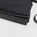 Christian Dior Shoulder Bag Leather Black Gold Auth 102014-9