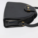 Christian Dior Shoulder Bag Leather Black Gold Auth 102014-3