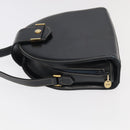 Christian Dior Shoulder Bag Leather Black Gold Auth 102014-4