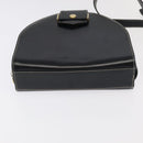 Christian Dior Shoulder Bag Leather Black Gold Auth 102014-5