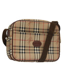 Burberrys Nova Check Shoulder Bag PVC Leather Beige Auth 102021-1