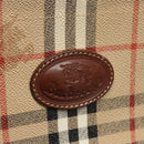 Burberrys Nova Check Shoulder Bag PVC Leather Beige Auth 102021-17