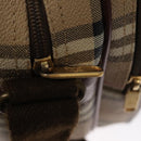 Burberrys Nova Check Shoulder Bag PVC Leather Beige Auth 102021-18