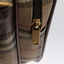 Burberrys Nova Check Shoulder Bag PVC Leather Beige Auth 102021-19