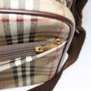 Burberrys Nova Check Shoulder Bag PVC Leather Beige Auth 102021-24