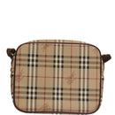 Burberrys Nova Check Shoulder Bag PVC Leather Beige Auth 102021-2