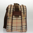 Burberrys Nova Check Shoulder Bag PVC Leather Beige Auth 102021-3