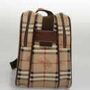 Burberrys Nova Check Shoulder Bag PVC Leather Beige Auth 102021-4