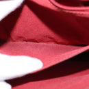 CHANEL V Stitch Chain Shoulder Bag Lamb Skin Red CC Auth 102030A-22