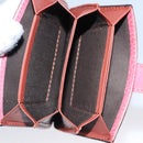 Chloe Card Case Leather Pink Auth 102045V-10