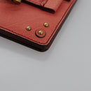 Chloe Card Case Leather Pink Auth 102045V-7