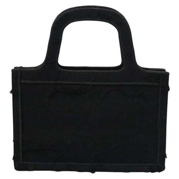 Christian Dior Book Tote mini Tote Bag Canvas Black Auth 102047SAV