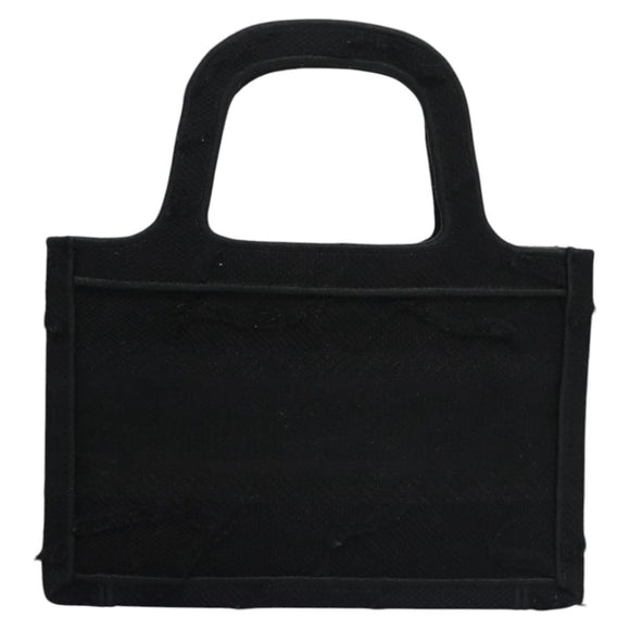 Christian Dior Book Tote mini Tote Bag Canvas Black Auth 102047SAV