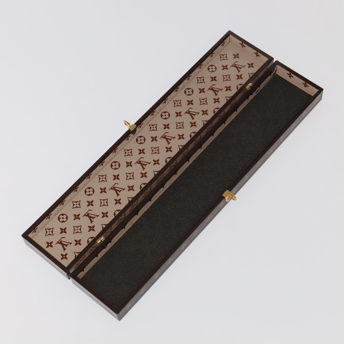 LOUIS VUITTON Monogram Chopsticks Wood VIP Only Brown LV Auth 102076