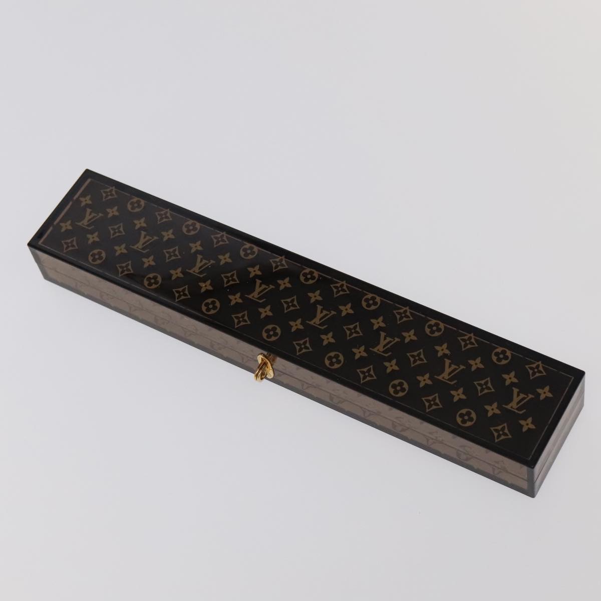 LOUIS VUITTON Monogram Chopsticks Wood VIP Only Brown LV Auth 102076