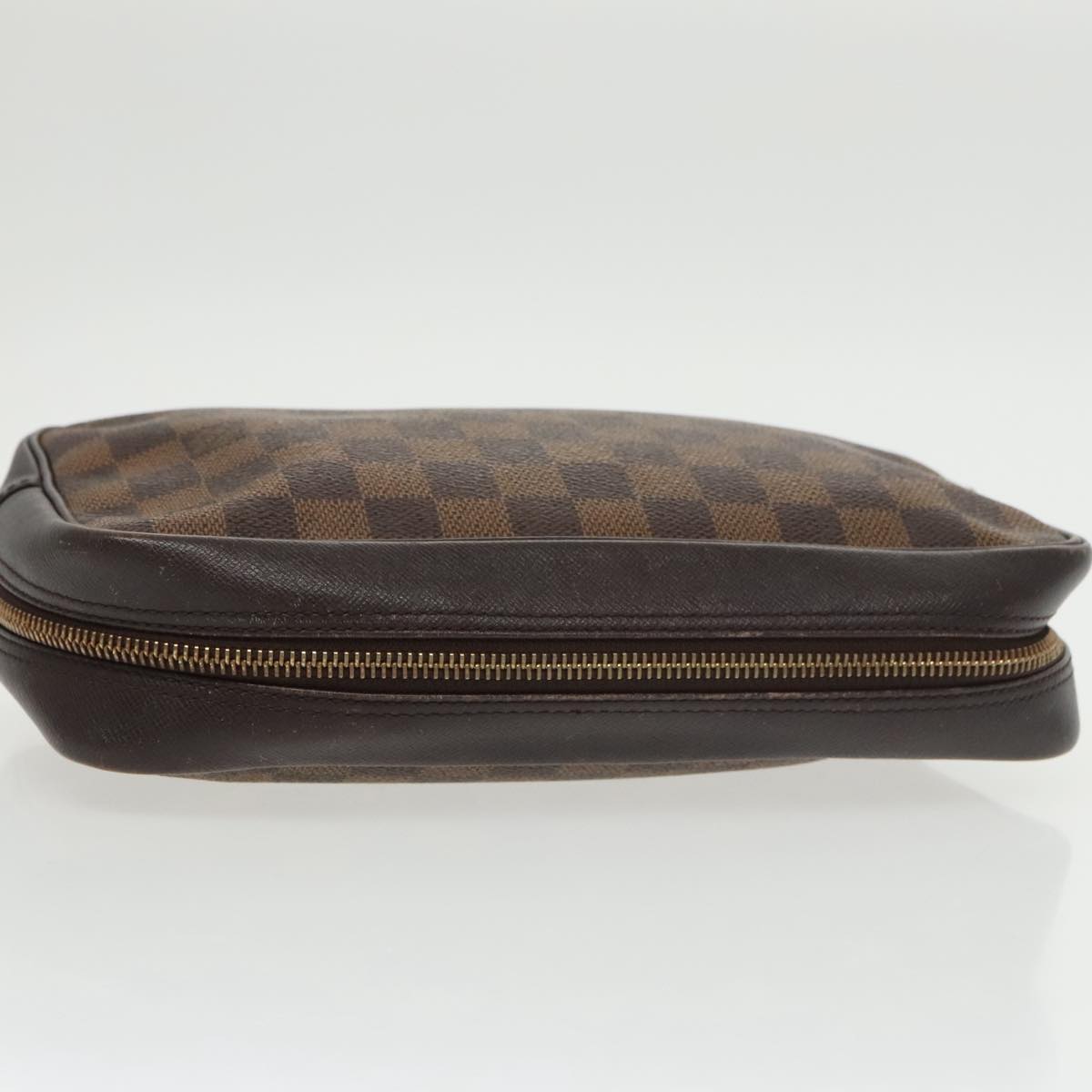 LOUIS VUITTON Damier Ebene Trousse Toilette 25 Clutch Bag N47624 LV Auth 102078