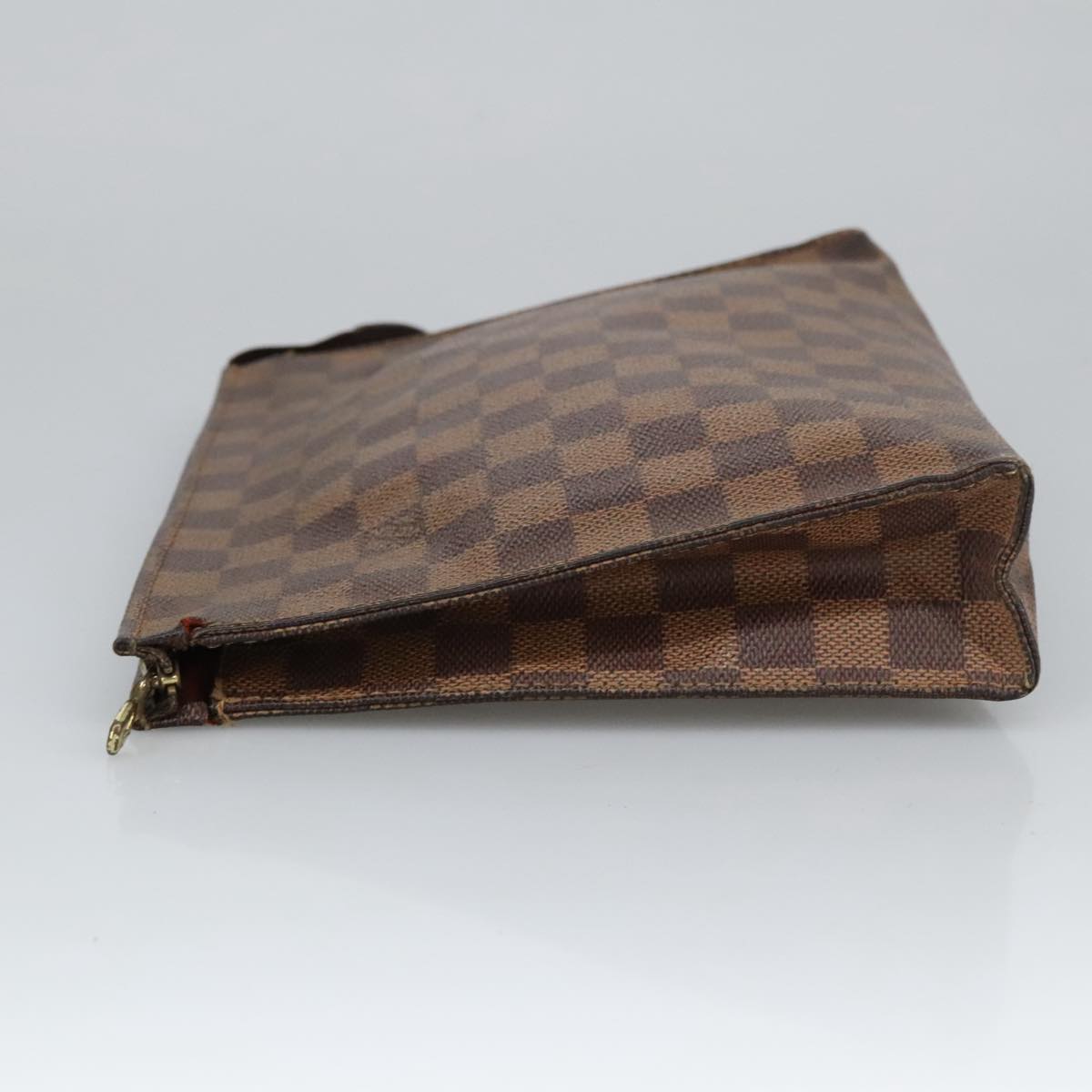 LOUIS VUITTON Damier Ebene Poche Toilette 26 Pouch N47543 LV Auth 102079