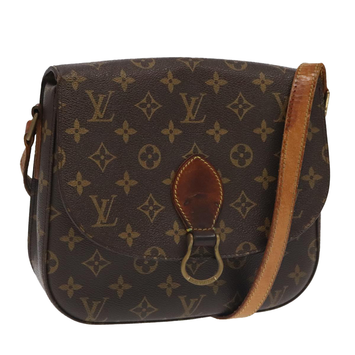 LOUIS VUITTON Monogram Saint Cloud GM Shoulder Bag M51242 LV Auth 102085