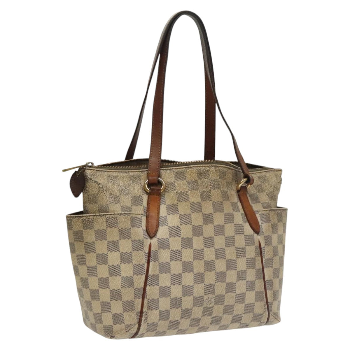 LOUIS VUITTON Damier Azur Totally PM Tote Bag N41280 LV Auth 102090