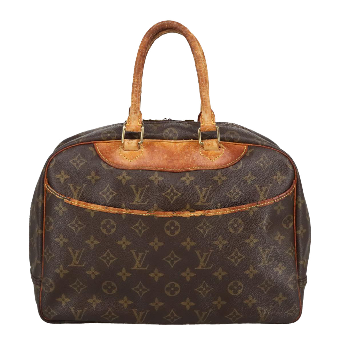 LOUIS VUITTON Monogram Deauville Hand Bag M47270 LV Auth 102091