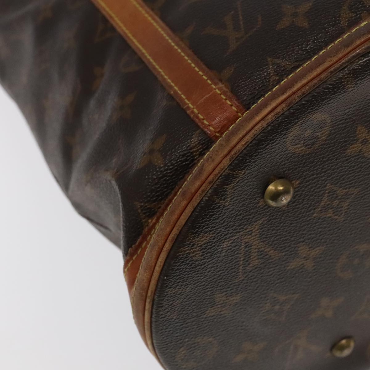 LOUIS VUITTON Monogram Bucket GM Shoulder Bag M42236 LV Auth 102096