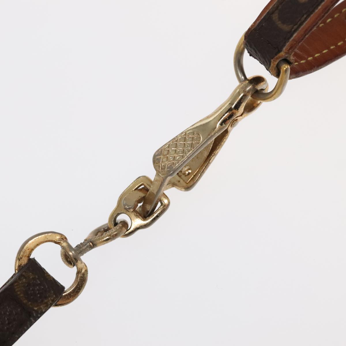 LOUIS VUITTON Monogram Less Baxter MM Collier Baxter Dog Leash 2Set Auth 102101