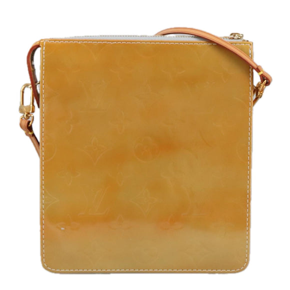 LOUIS VUITTON Monogram Vernis Motto Accessory Pouch Gris M91030 LV Auth 102106