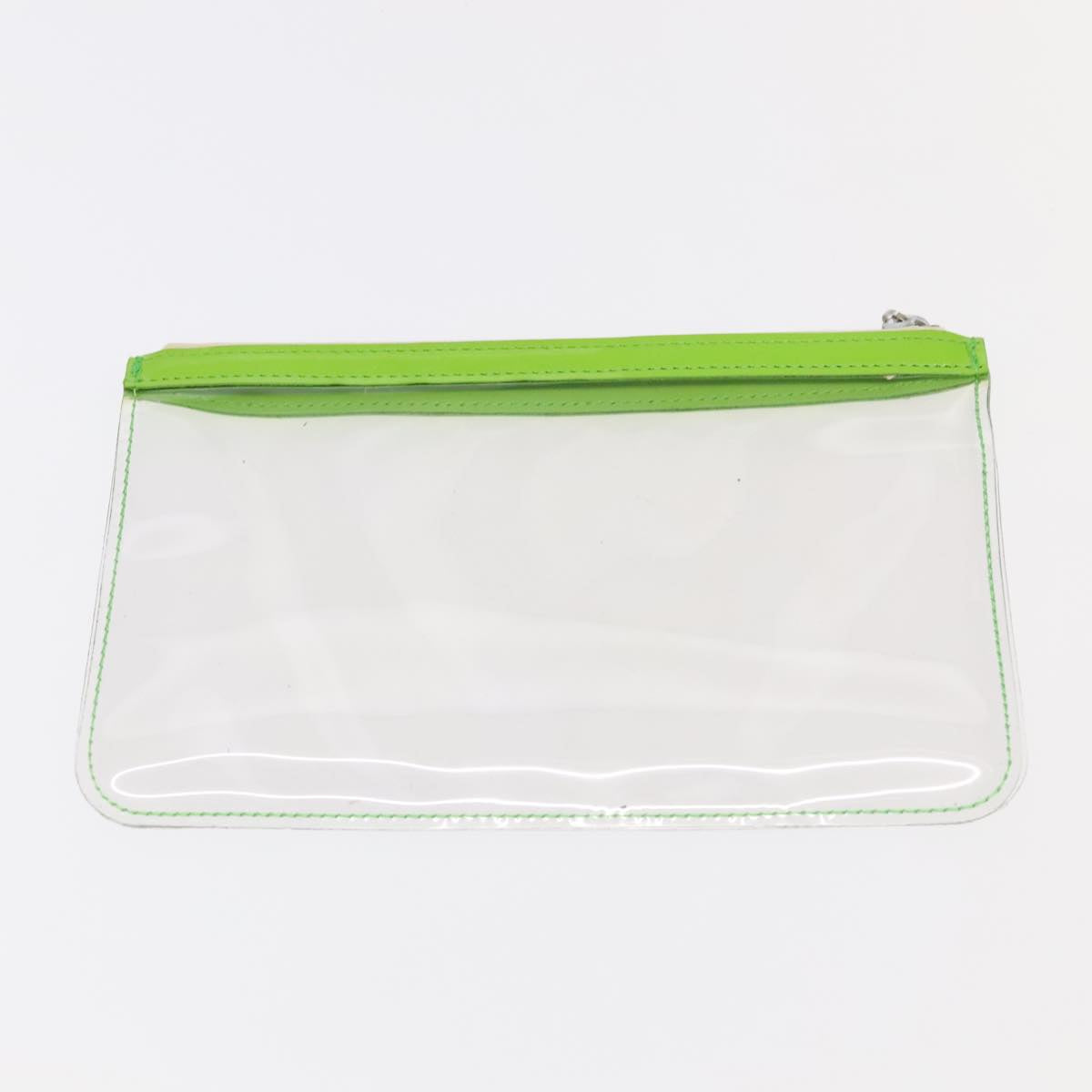 CELINE Shoulder Bag Enamel Green Clear Auth 102110