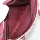 BURBERRY Nova Check Tote Bag Canvas Beige Red Auth 102114-12