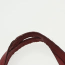 Salvatore Ferragamo Tote Bag Leather Red Gold Auth 102115-8