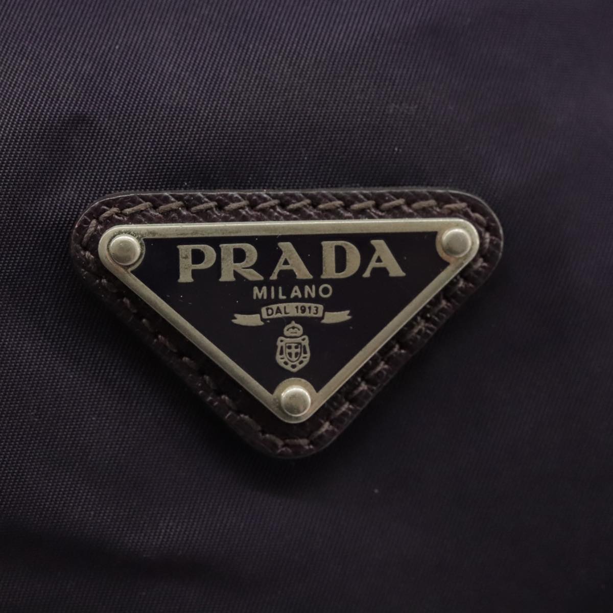 PRADA Hand Bag Nylon Purple Auth 102117