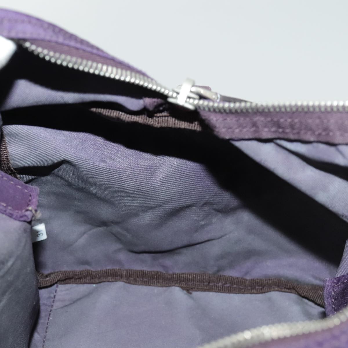 PRADA Hand Bag Nylon Purple Auth 102117