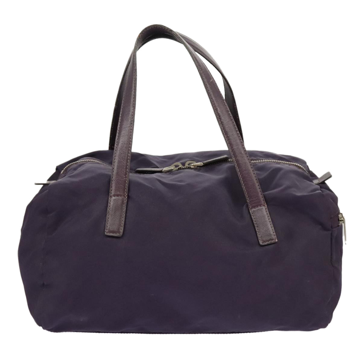 PRADA Hand Bag Nylon Purple Auth 102117