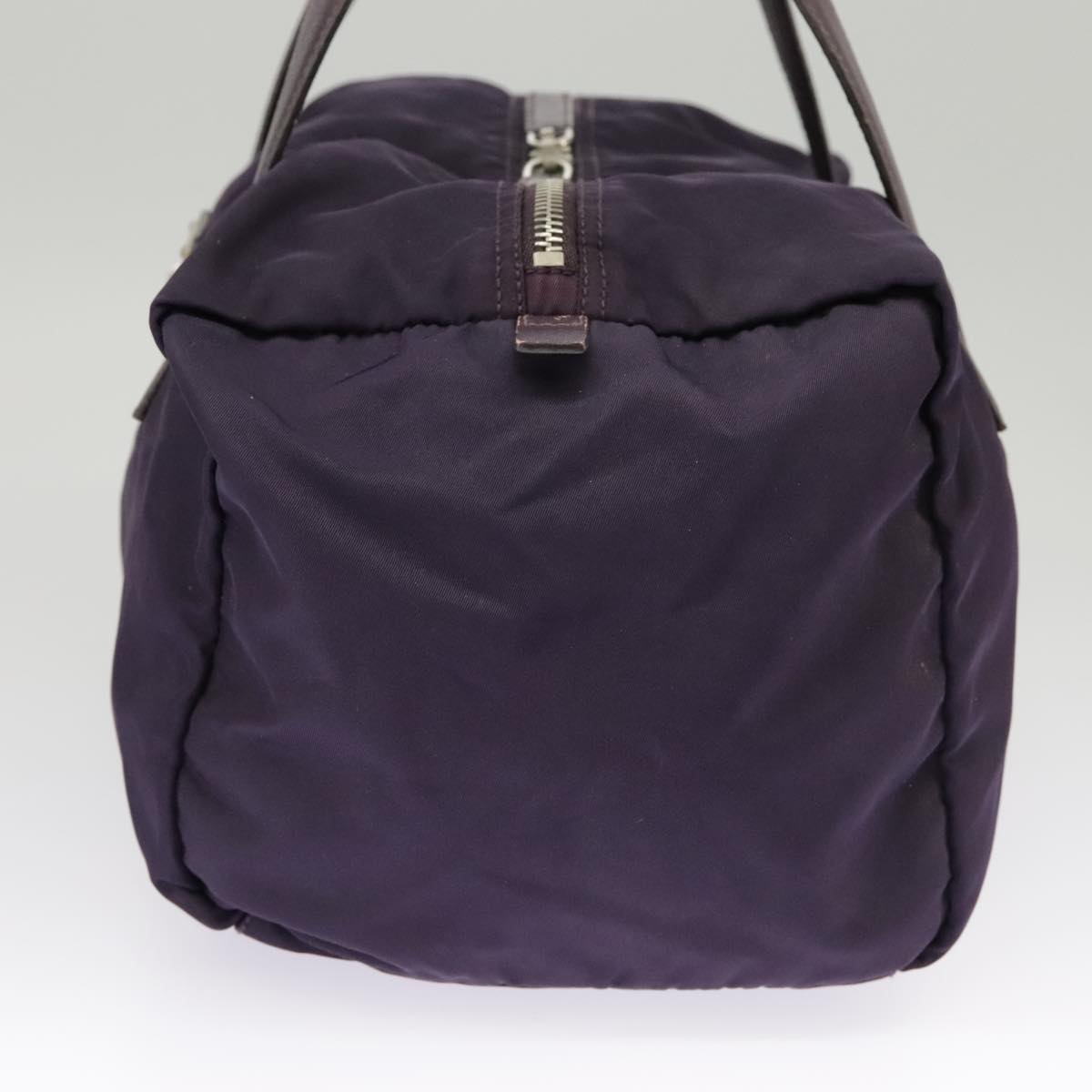 PRADA Hand Bag Nylon Purple Auth 102117