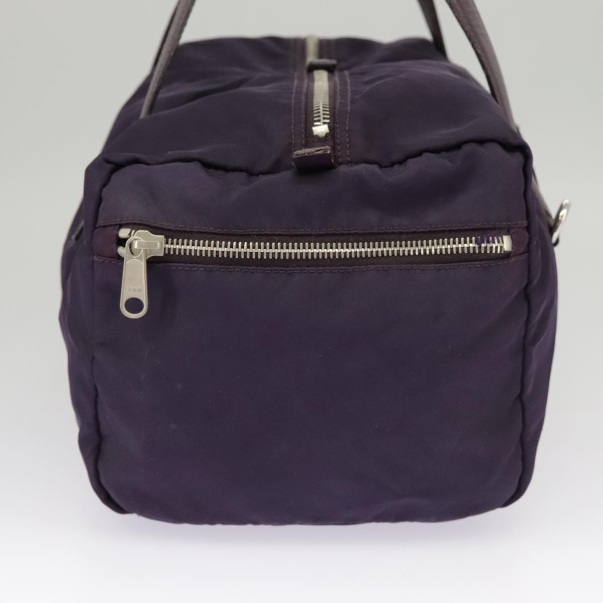 PRADA Hand Bag Nylon Purple Auth 102117