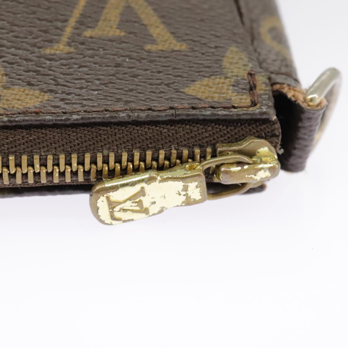 LOUIS VUITTON Monogram Pochette Accessoires Pouch M51980 LV Auth 102130