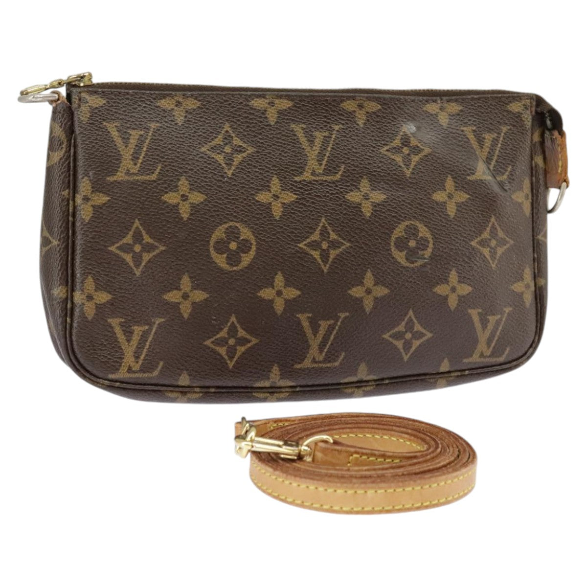 LOUIS VUITTON Monogram Pochette Accessoires Pouch M51980 LV Auth 102130