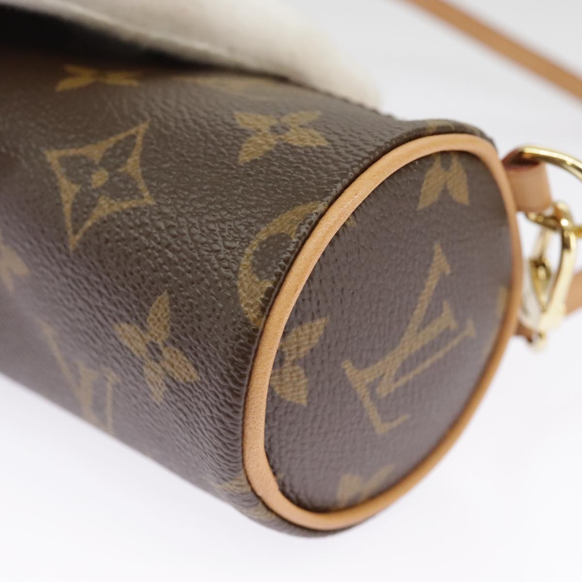 LOUIS VUITTON Monogram Papillon Pouch LV Auth 102146