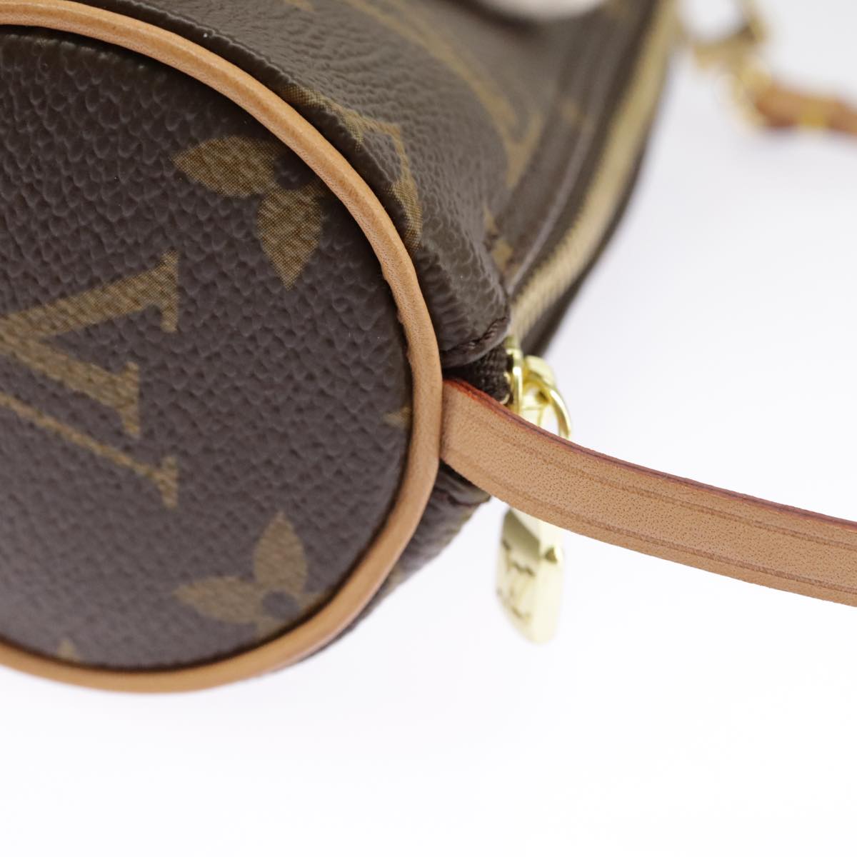 LOUIS VUITTON Monogram Papillon Pouch LV Auth 102146