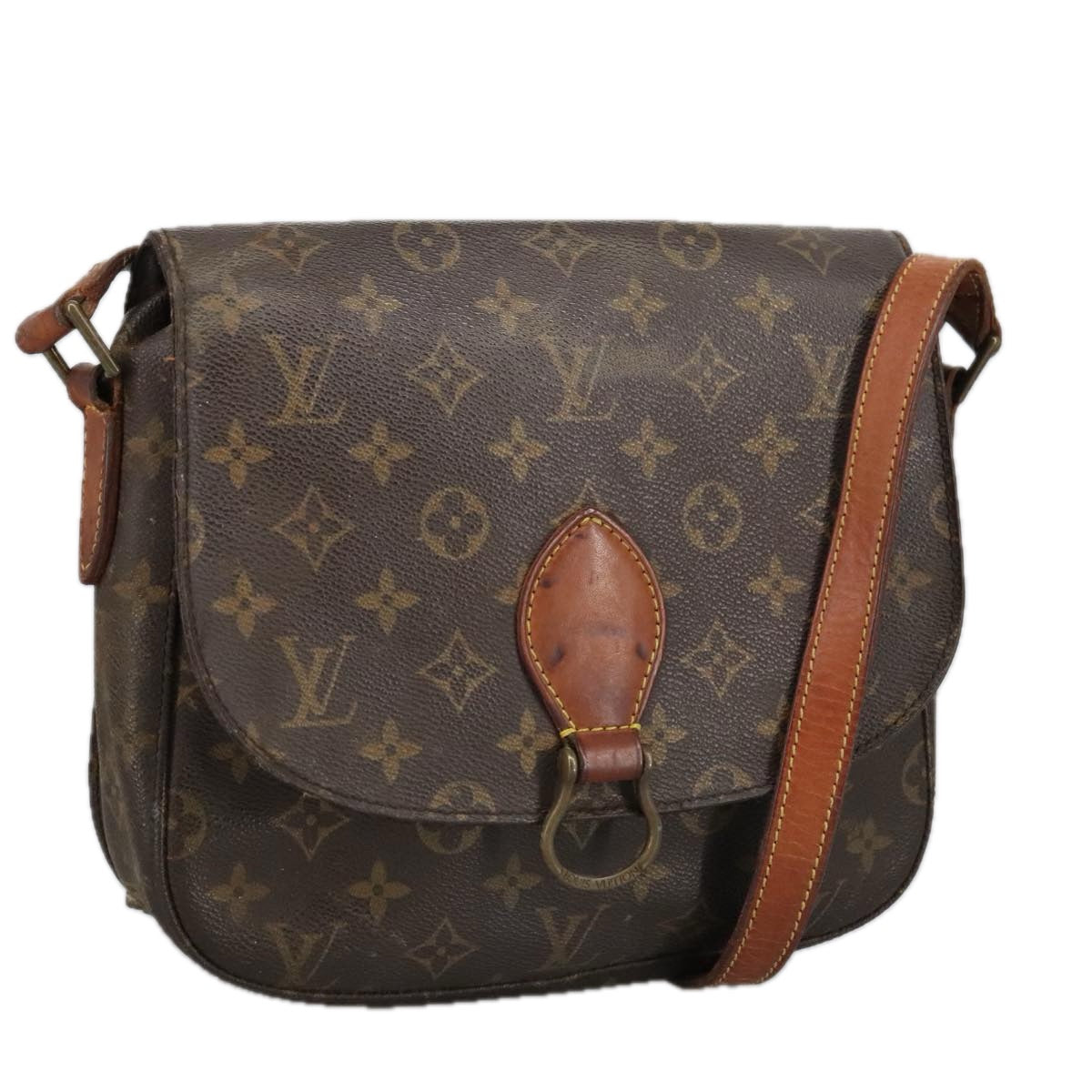 LOUIS VUITTON Monogram Saint Cloud GM Shoulder Bag M51242 LV Auth 102147