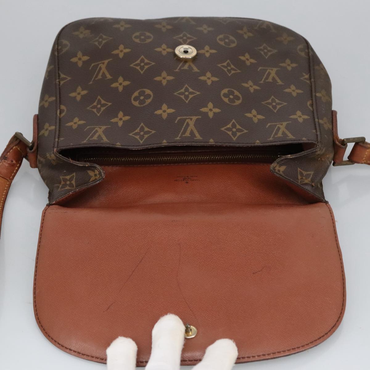 LOUIS VUITTON Monogram Saint Cloud GM Shoulder Bag M51242 LV Auth 102147