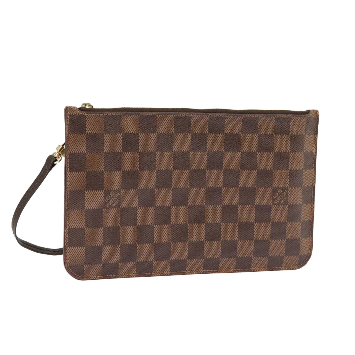 LOUIS VUITTON Damier Ebene Neverfull MM Pouch Accessory Pouch LV Auth 102148