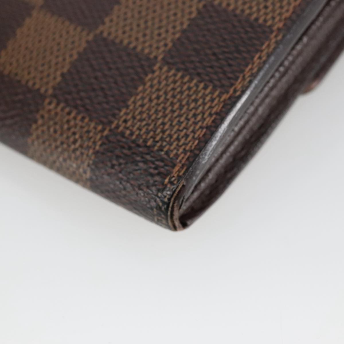 LOUIS VUITTON Damier Ebene Portefeuille Sarah Long Wallet N60491 LV Auth 102150