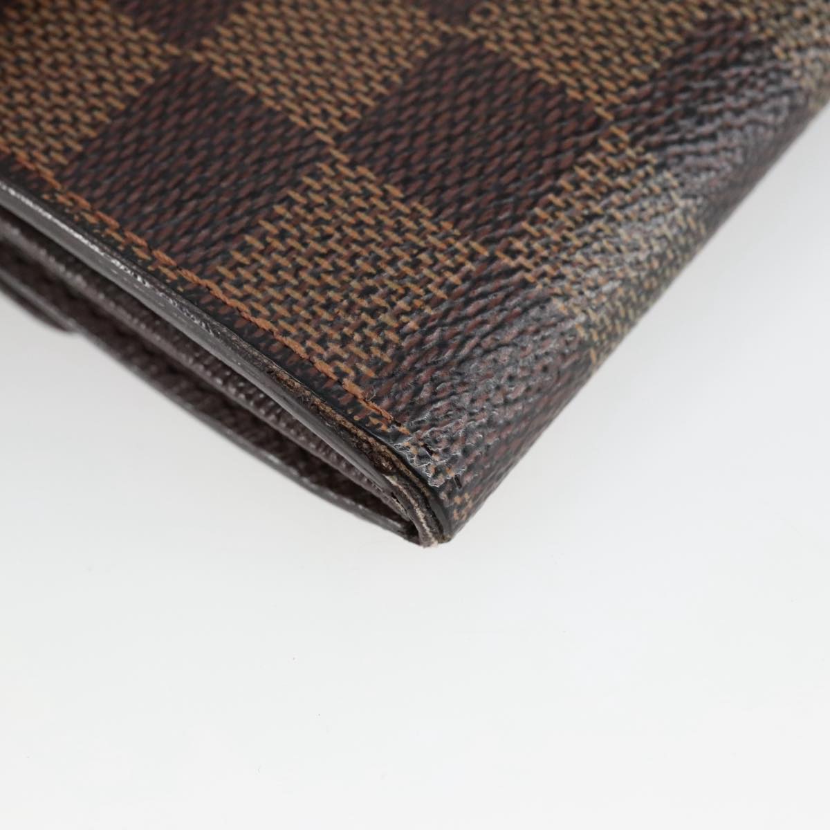 LOUIS VUITTON Damier Ebene Portefeuille Sarah Long Wallet N60491 LV Auth 102150