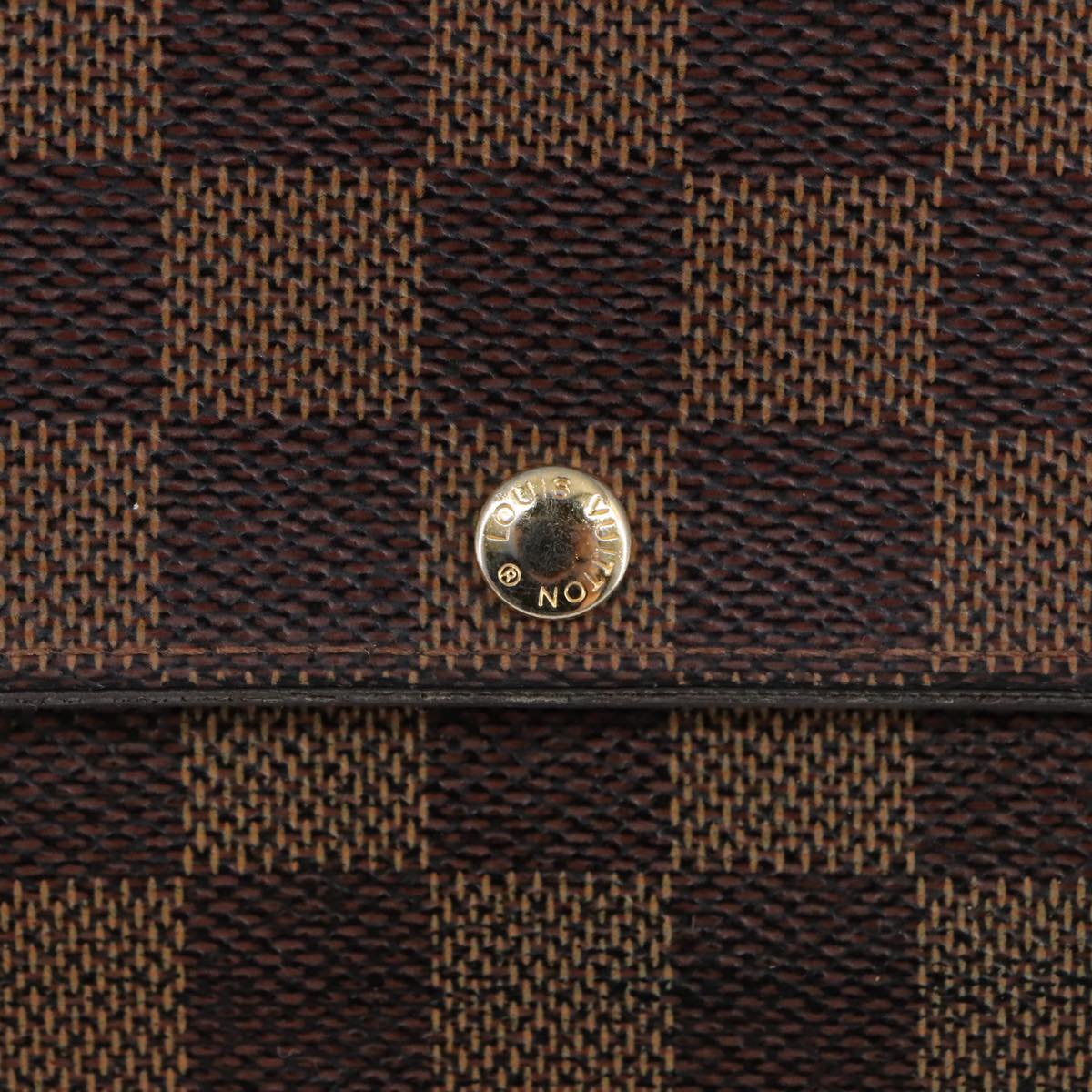 LOUIS VUITTON Damier Ebene Portefeuille Sarah Long Wallet N60491 LV Auth 102150