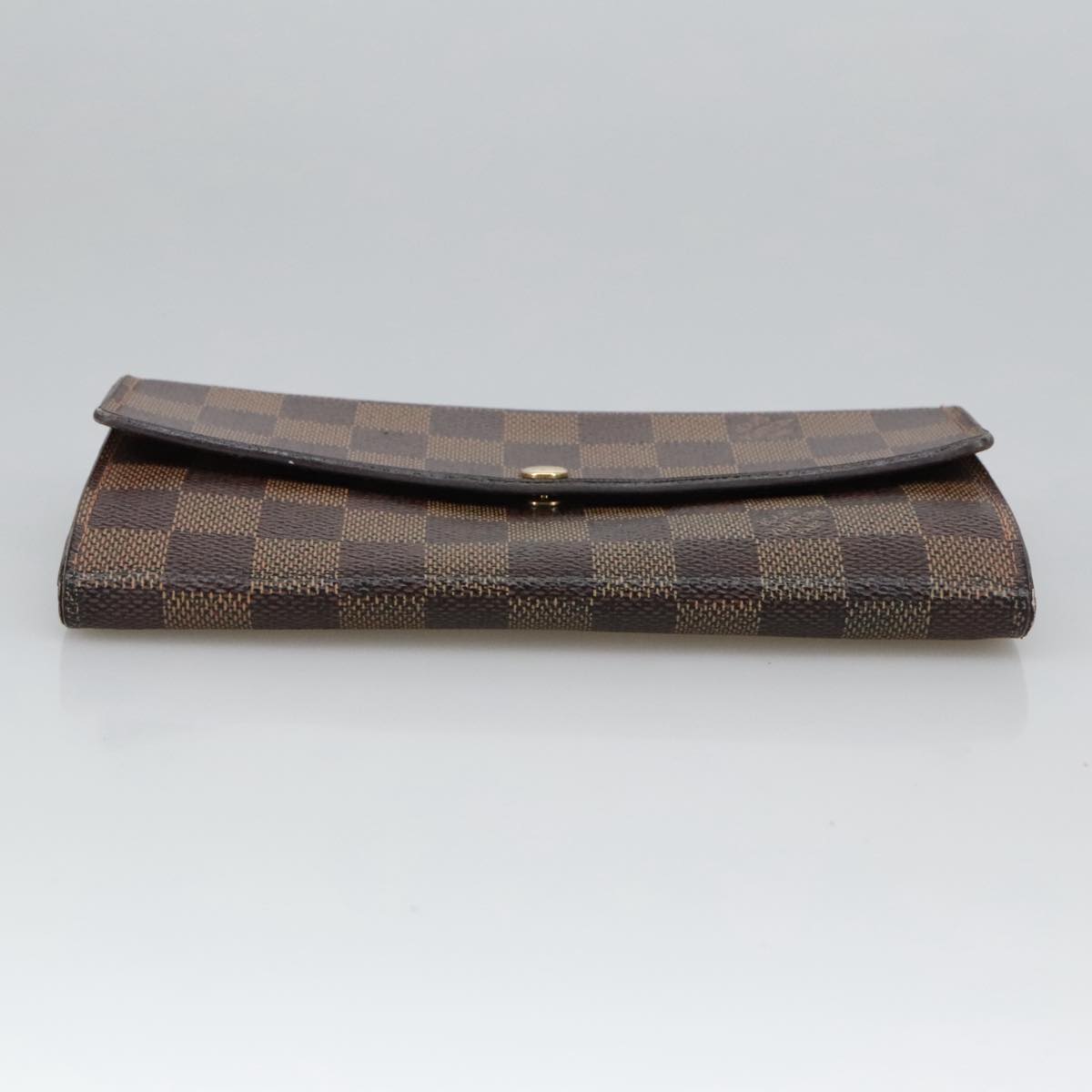 LOUIS VUITTON Damier Ebene Portefeuille Sarah Long Wallet N60491 LV Auth 102150