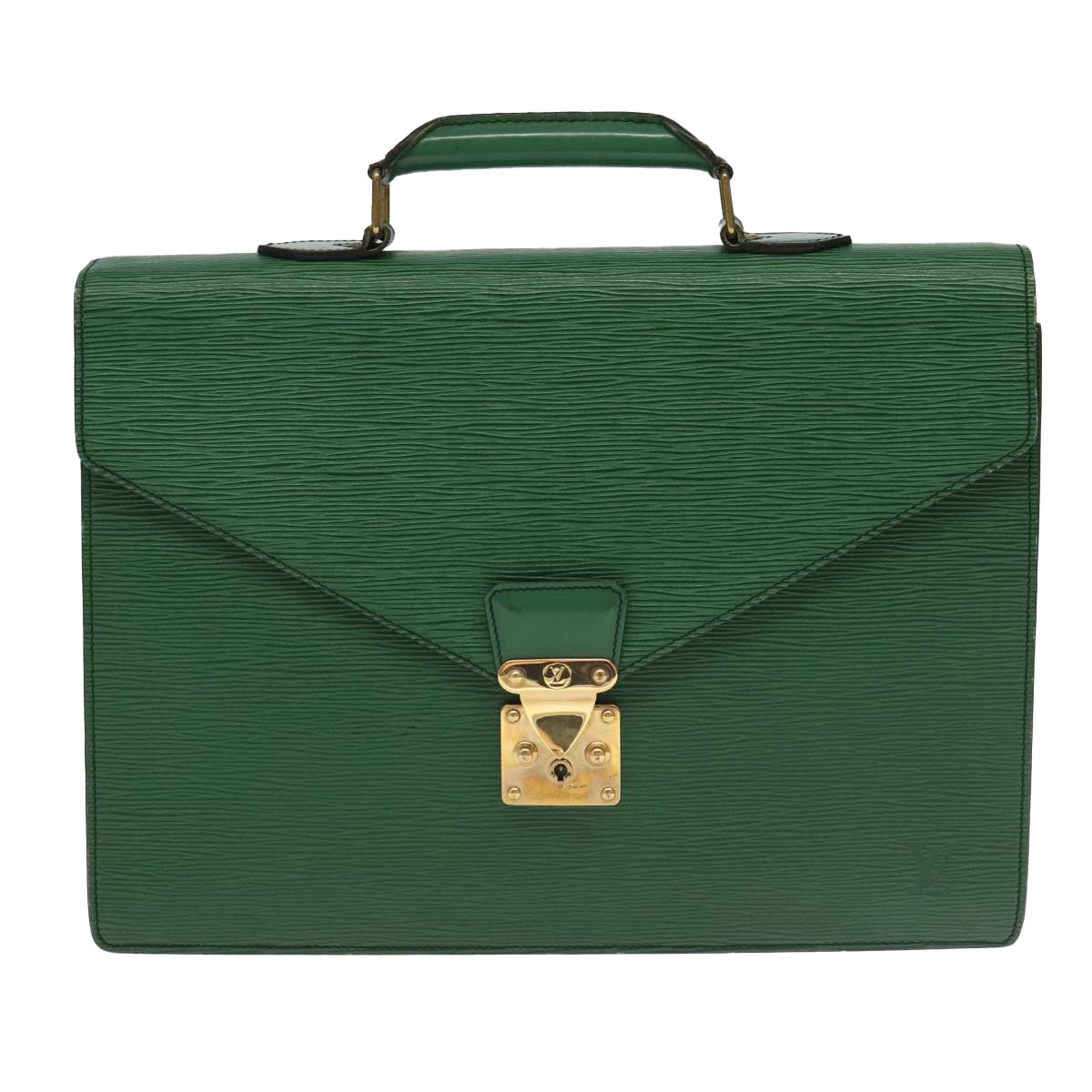 LOUIS VUITTON Epi Serviette Conseiller Briefcase Green M54424 LV Auth 102151 - 0