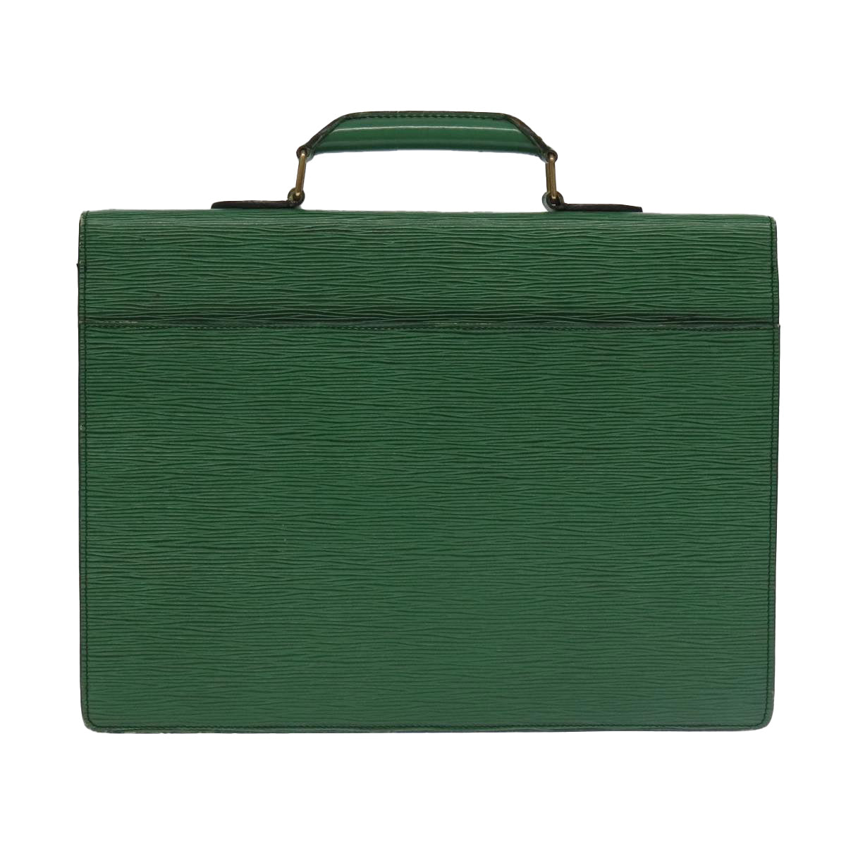 LOUIS VUITTON Epi Serviette Conseiller Briefcase Green M54424 LV Auth 102151